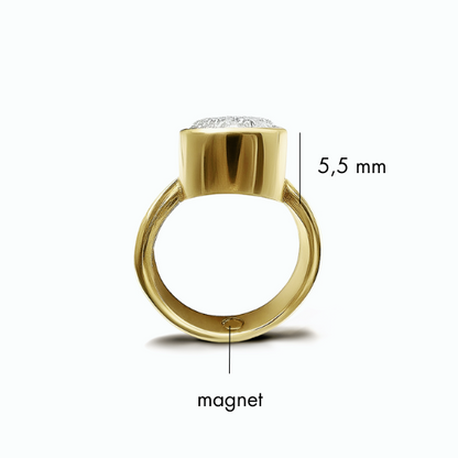 Sparkle Luna Ring